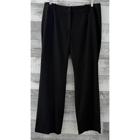 Talbots Pants - Talbots Heritage Pants Black Stretch Wide Leg Women's Size 14w (Fit 36x31)